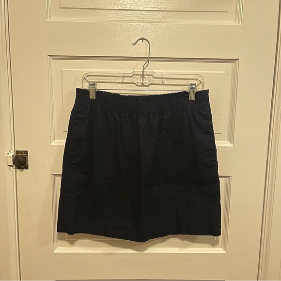 ❗️𝗣𝗥𝗜𝗖𝗘 𝗗𝗥𝗢𝗣❗️ J. CREW Linen City Skirt in Navy - Picture 5 of 7